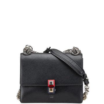 Black Leather Fendi Shoulder Bag