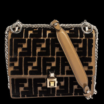 Black Leather Fendi Kan I F