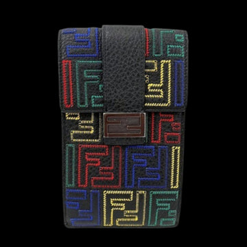 Black Leather Fendi Pouch
