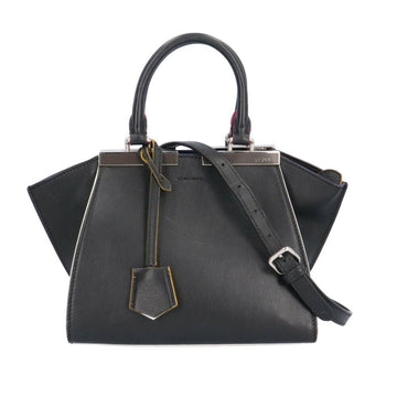 Black Leather Fendi Handbag