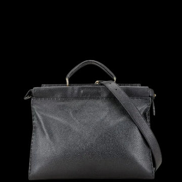 Black Leather Fendi Peekaboo