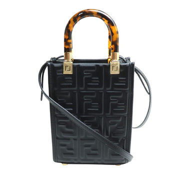 Black Leather Fendi Handbag
