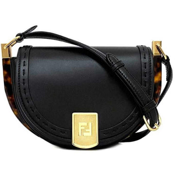 Black Leather Fendi Shoulder Bag