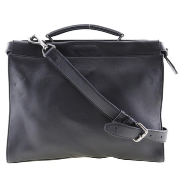 Black Leather Fendi Peekaboo