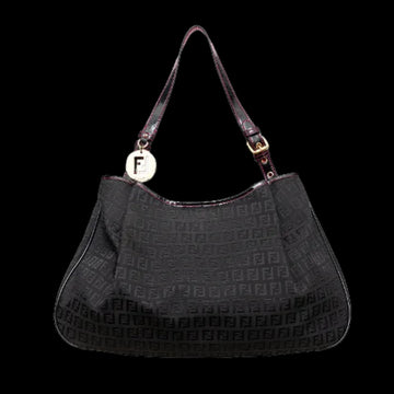 Black Leather Fendi Shoulder Bag