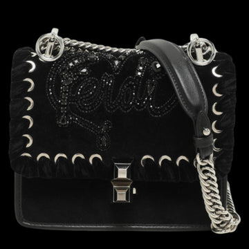 Black Leather Fendi Shoulder Bag