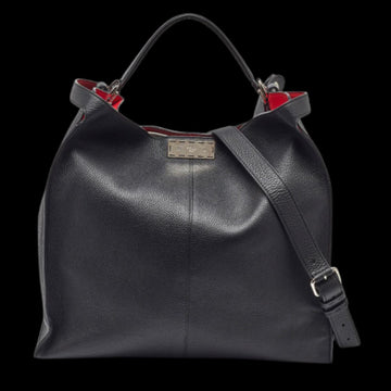 Black Leather Fendi Peekaboo