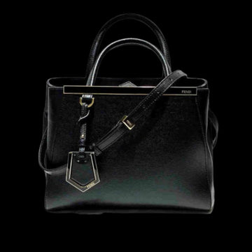 Black Leather Fendi Handbag
