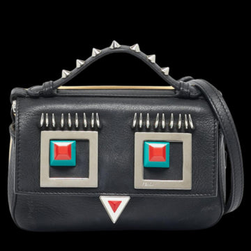 Black Leather Fendi Baguette