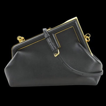 Black Leather Fendi Shoulder Bag