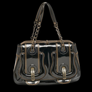 Black Leather Fendi Baguette