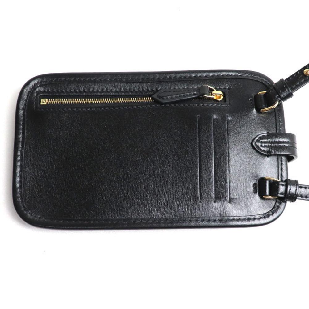 Black Leather Fendi Clutch