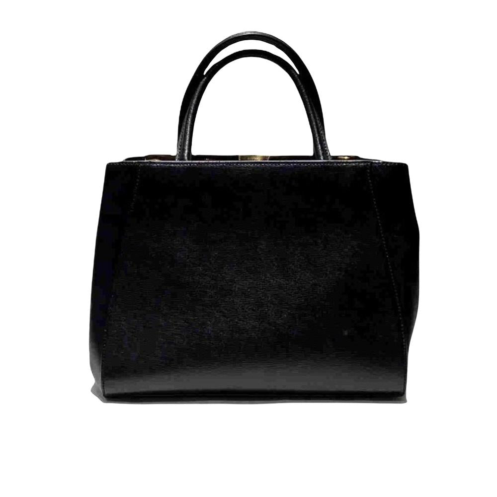 Black Leather Fendi Tote