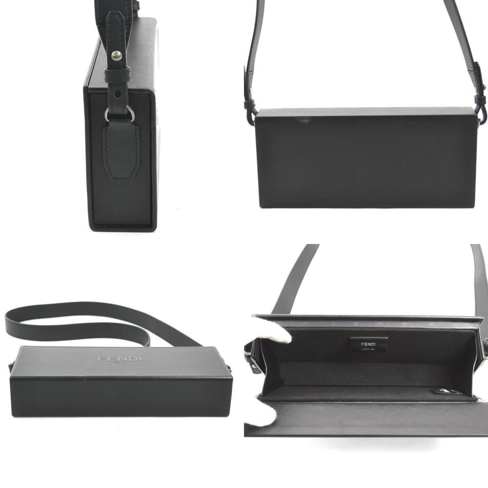 Black Leather Fendi Crossbody Bag