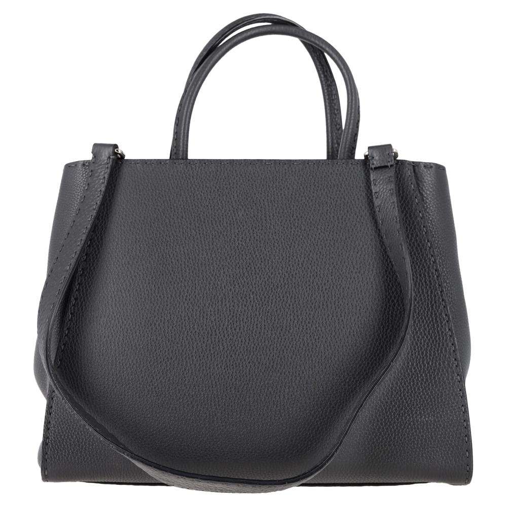 Black Leather Fendi Tote
