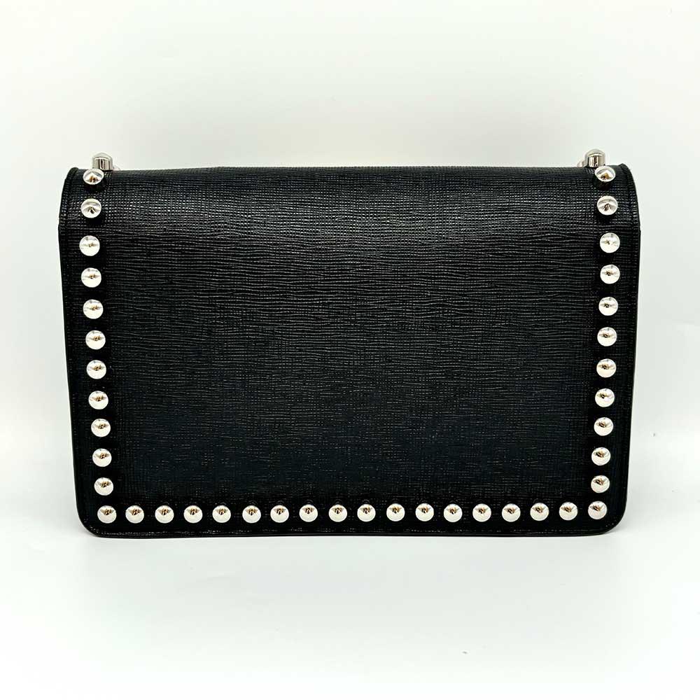 Black Leather Fendi Crossbody Bag