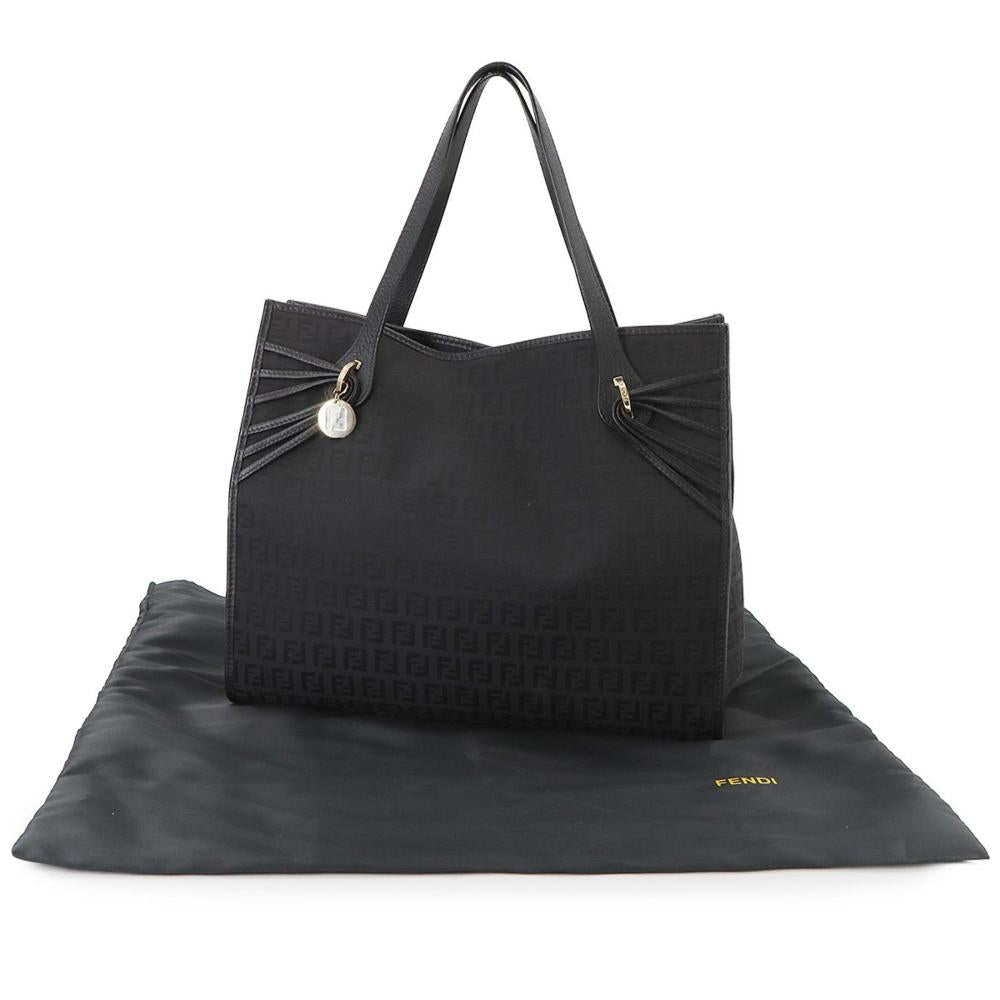 Black Leather Fendi Tote