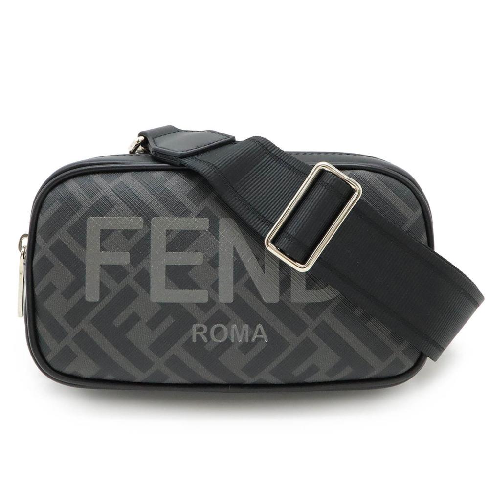Black Leather Fendi Shoulder Bag