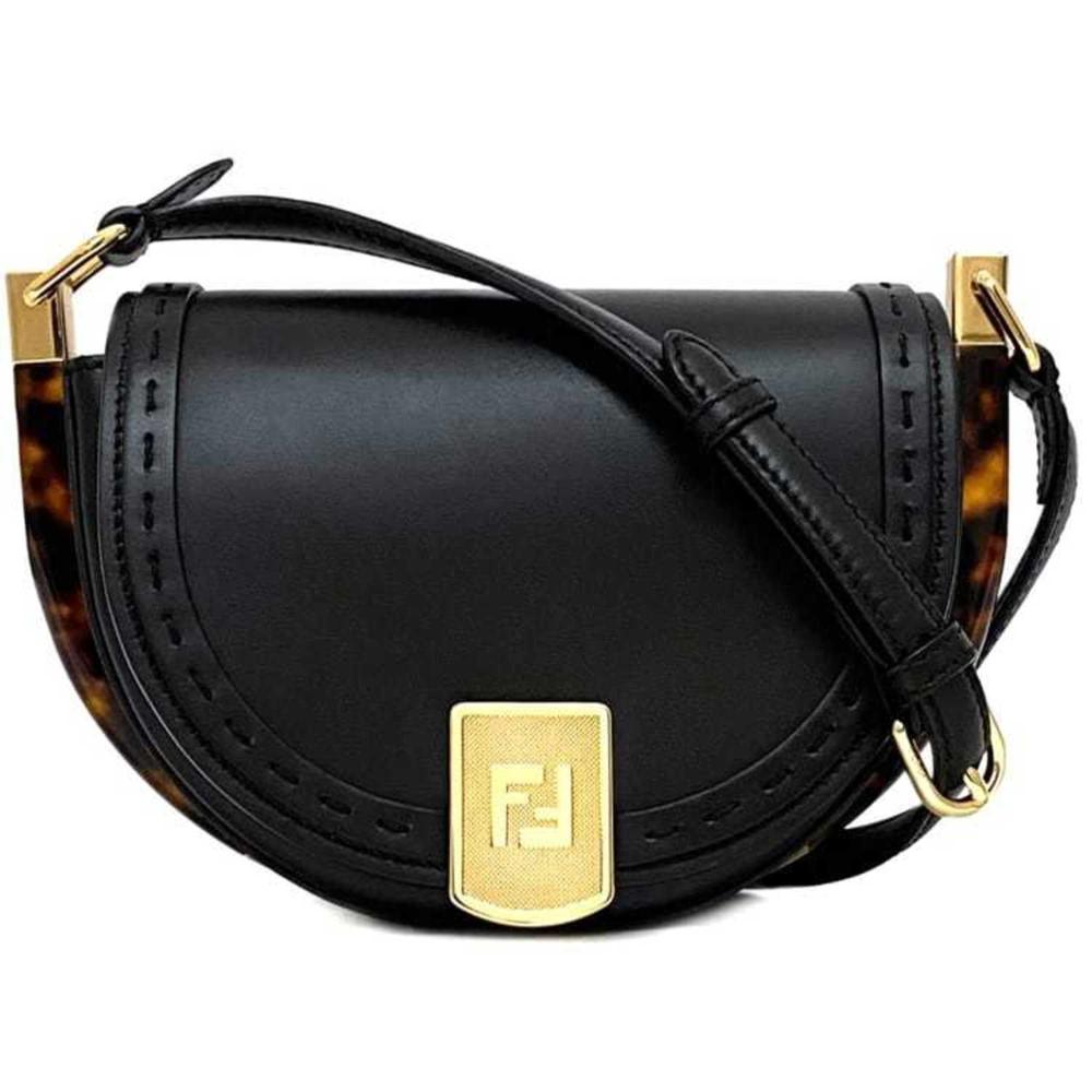 Black Leather Fendi Shoulder Bag