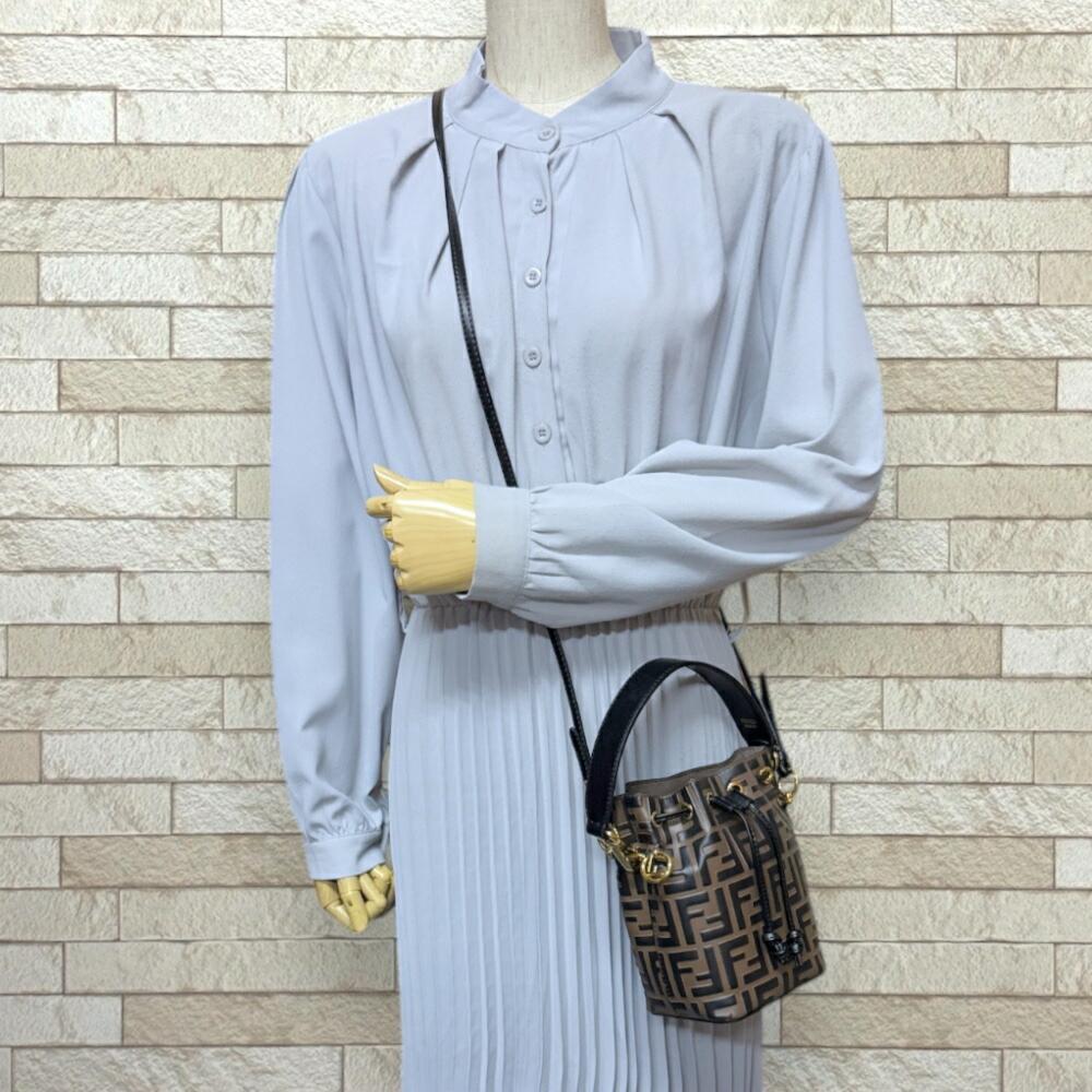 Black Leather Fendi Crossbody Bag