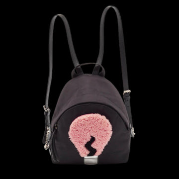 Black Nylon Fendi Backpack