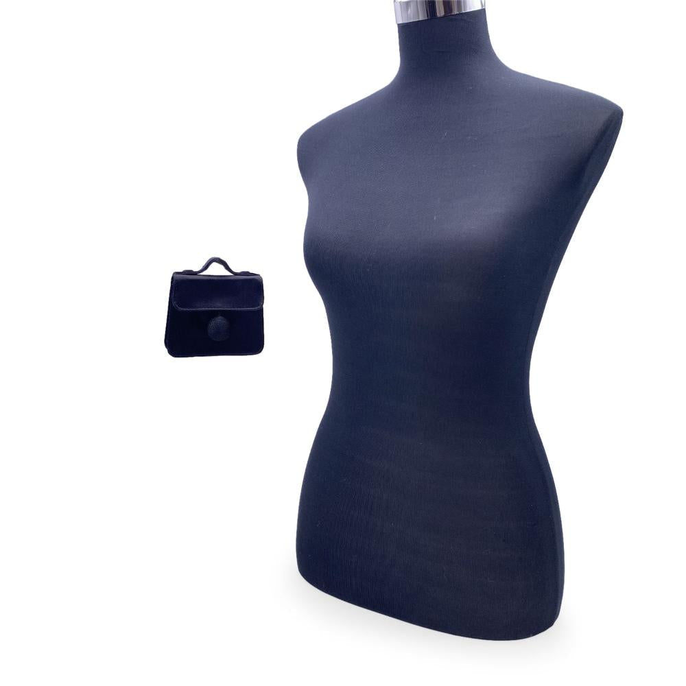 Black Satin Fendi Shoulder Bag
