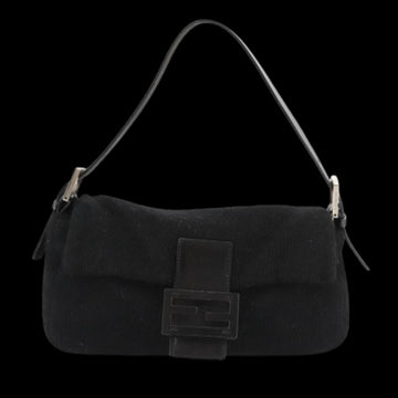 Black Wool Fendi Mamma Bag