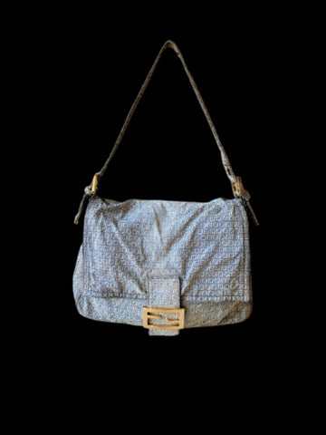 Blue Denim Fendi Baguette