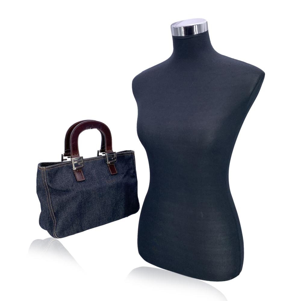 Blue Denim Fendi Tote
