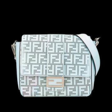 Blue Leather Fendi Baguette