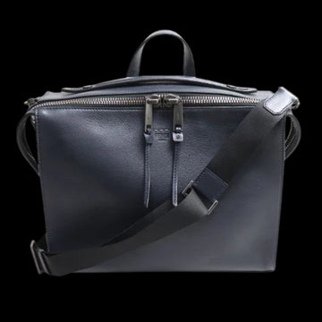 Blue Leather Fendi Briefcase