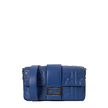 Blue Leather Fendi Baguette