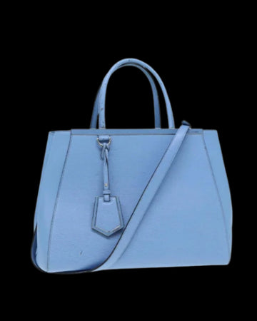 Blue Leather Fendi Handbag
