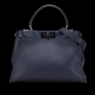 Blue Leather Fendi Peekaboo