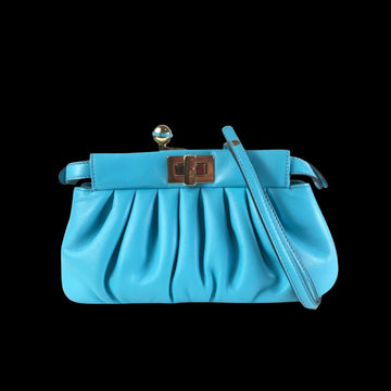 Blue Leather Fendi Peekaboo
