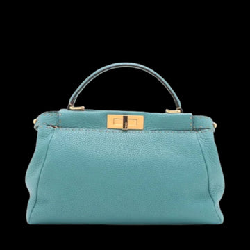 Blue Leather Fendi Peekaboo