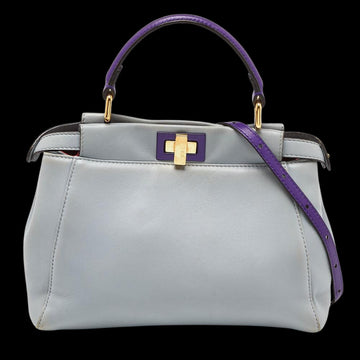 Blue Leather Fendi Peekaboo