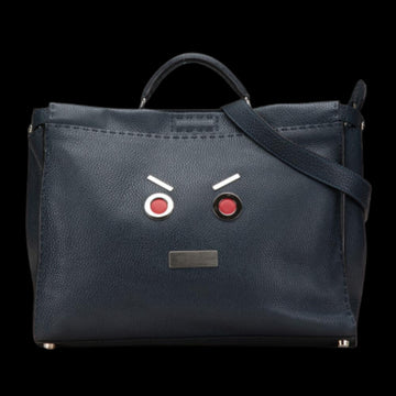 Blue Leather Fendi Peekaboo