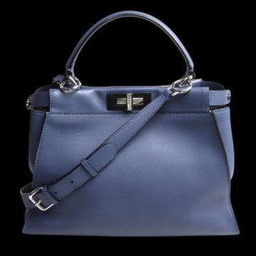 Blue Leather Fendi Peekaboo