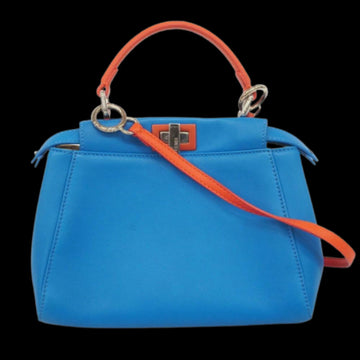 Blue Leather Fendi Peekaboo