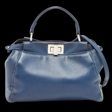 Blue Leather Fendi Peekaboo