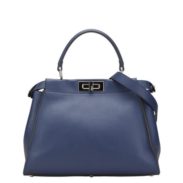Blue Leather Fendi Peekaboo