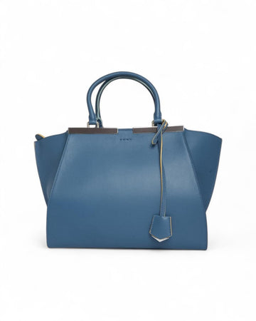 Blue Leather Fendi Tote
