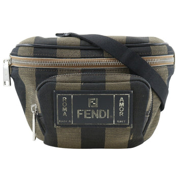 Brown Canvas Fendi Belt Bag