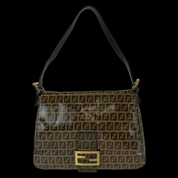 Brown Canvas Fendi Baguette Mamma