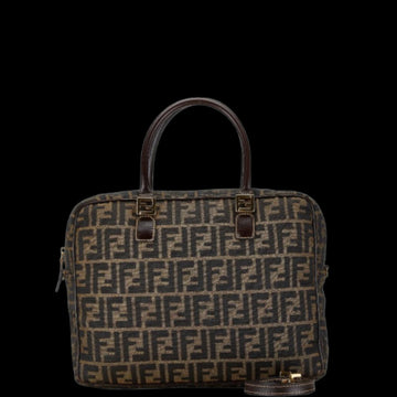 Brown Canvas Fendi Briefcase
