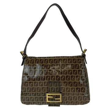 Brown Canvas Fendi Baguette Mamma