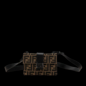 Brown Canvas Fendi Belt Bag