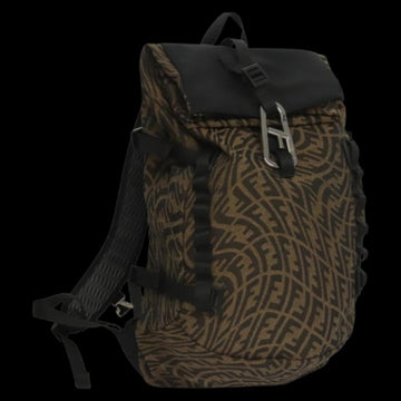 Brown Canvas Fendi Backpack