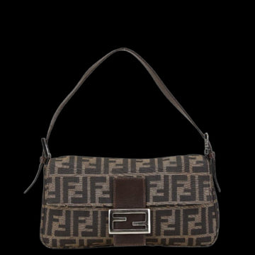 Brown Canvas Fendi Baguette Mamma